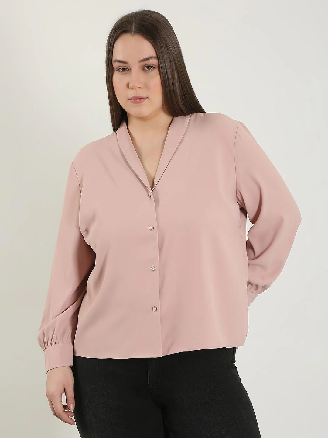Vero Moda Curve Pink Shirt - Image 2