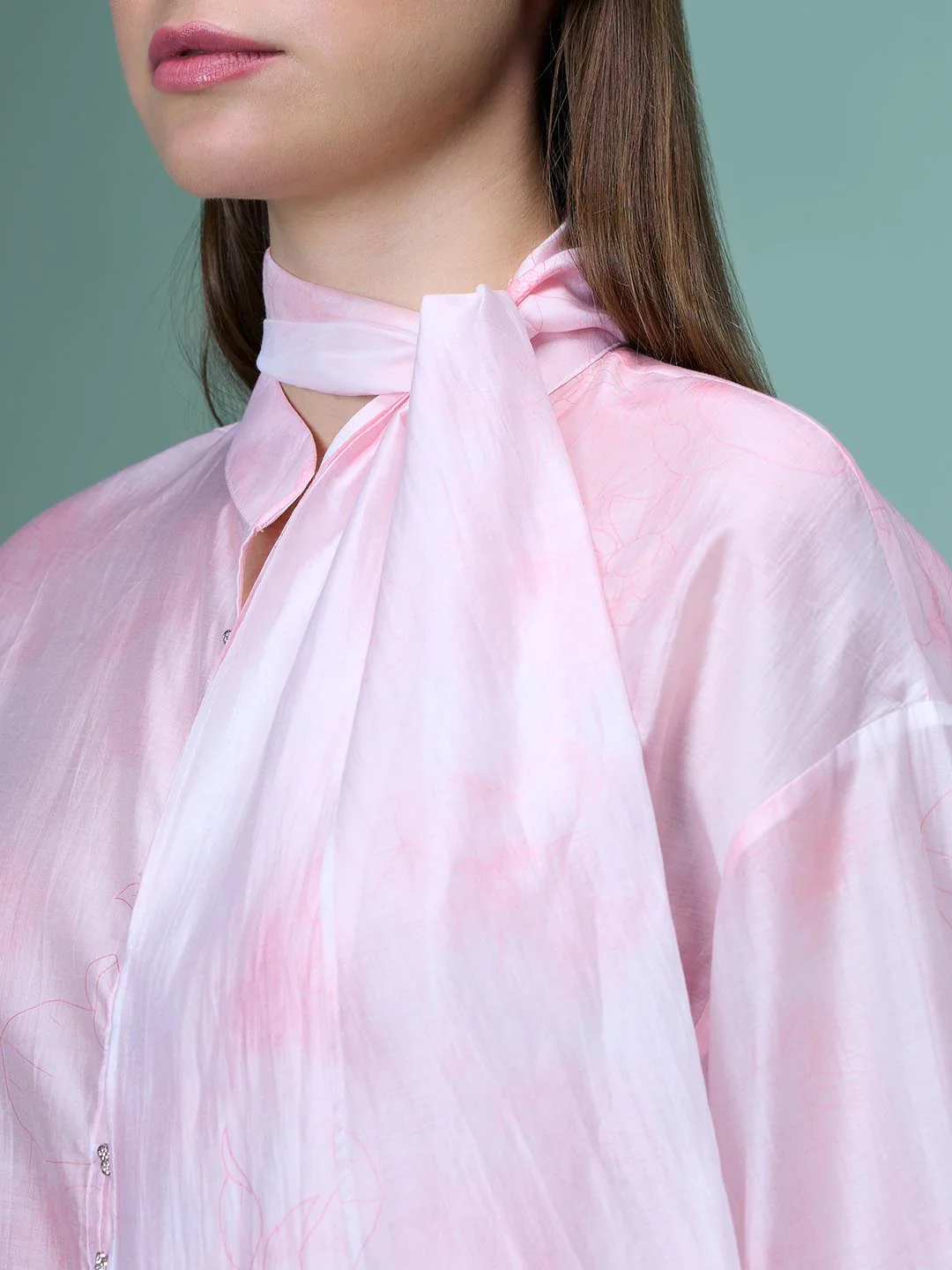 Vero Moda Pink Sheer Shirt - Image 8