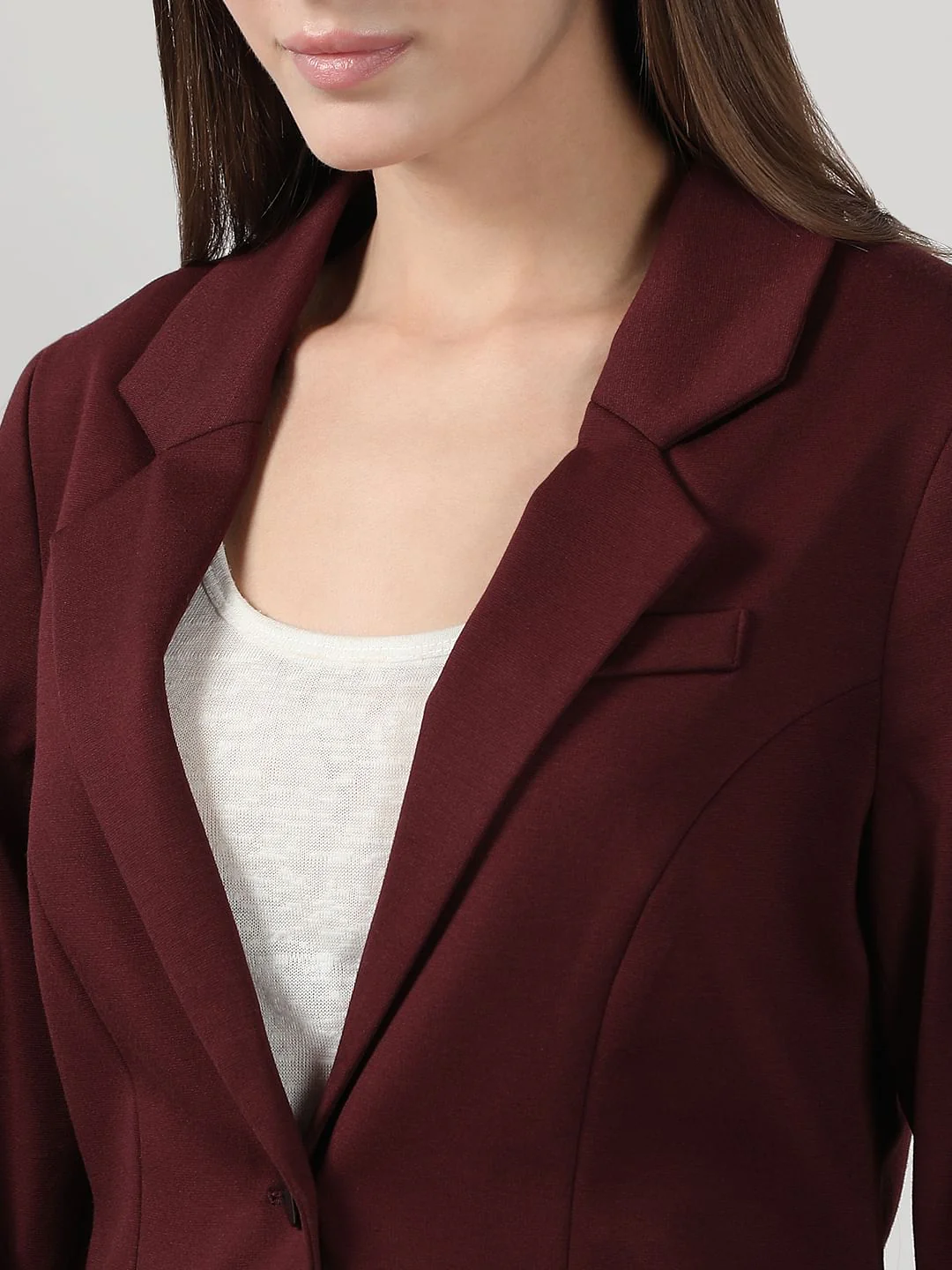 Maroon Tailored Blazer - Image 8