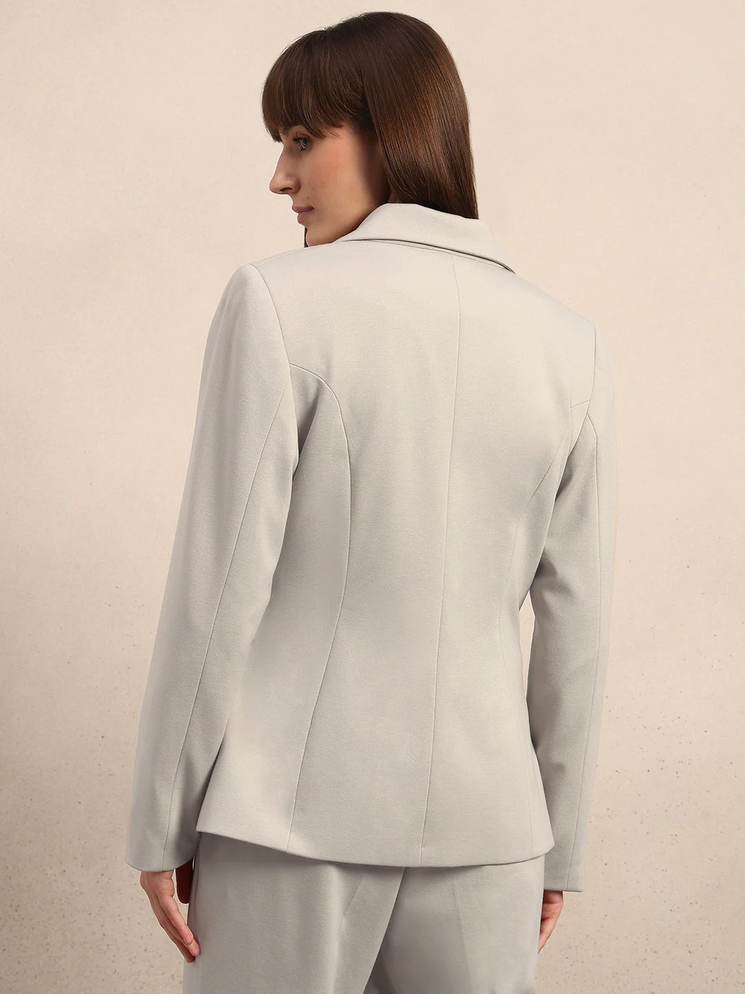 Animal Print Lining Tailored Blazer - Image 4