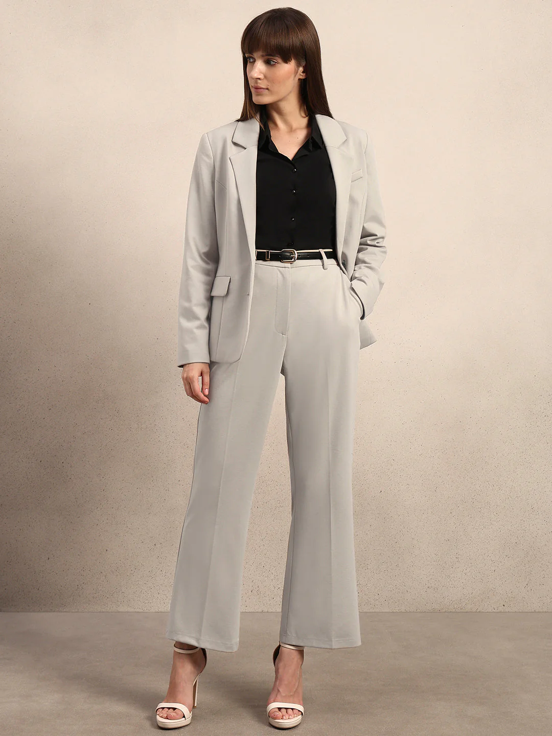 Animal Print Lining Tailored Blazer - Image 5