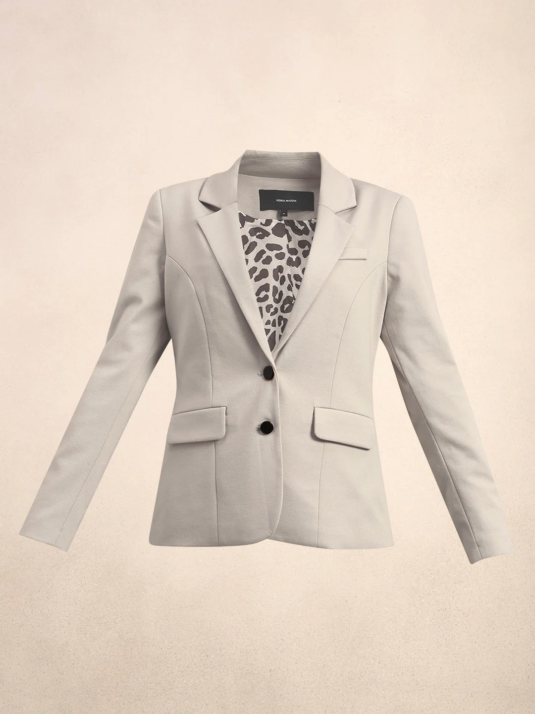 Animal Print Lining Tailored Blazer - Image 7
