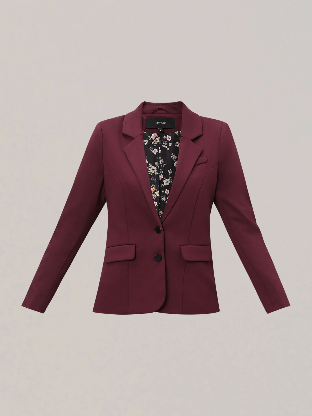 Burgundy Fitted Blazer - Image 7
