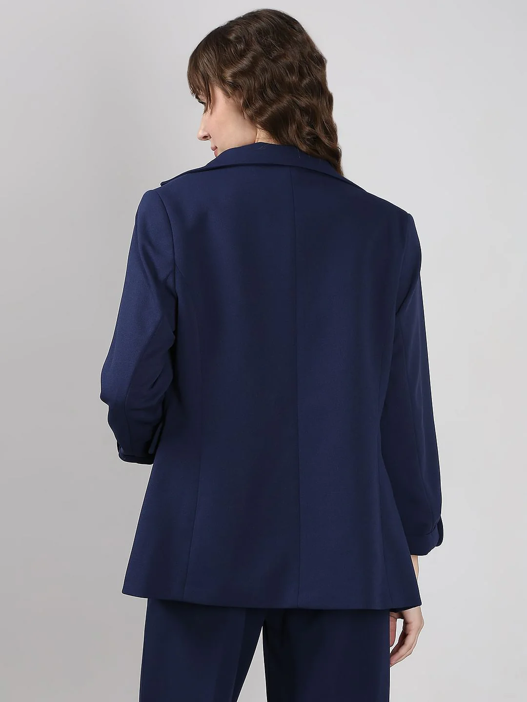 Navy Blue Tailored Blazer - Image 4
