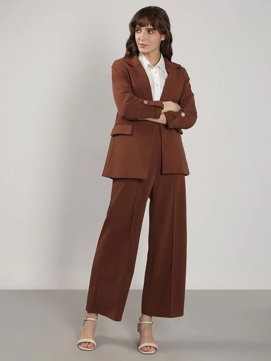Brown Tailored Blazer - Image 5