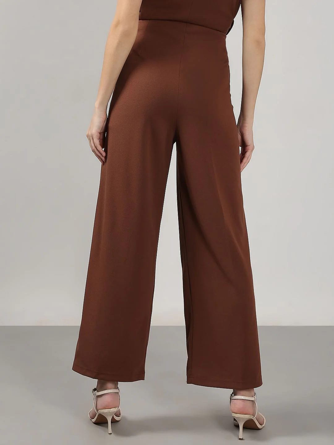 Brown High Rise Pants - Image 4