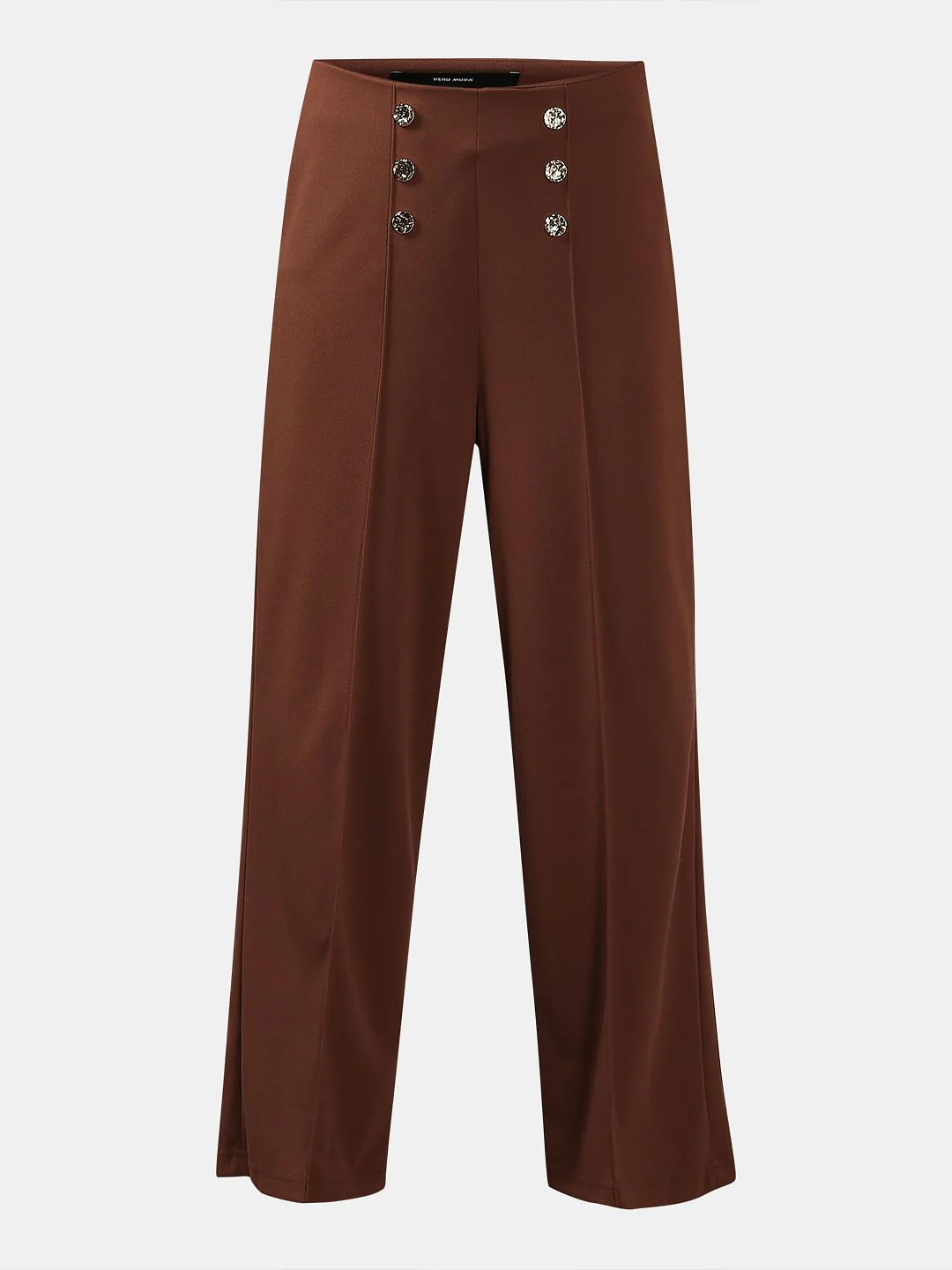 Brown High Rise Pants - Image 7