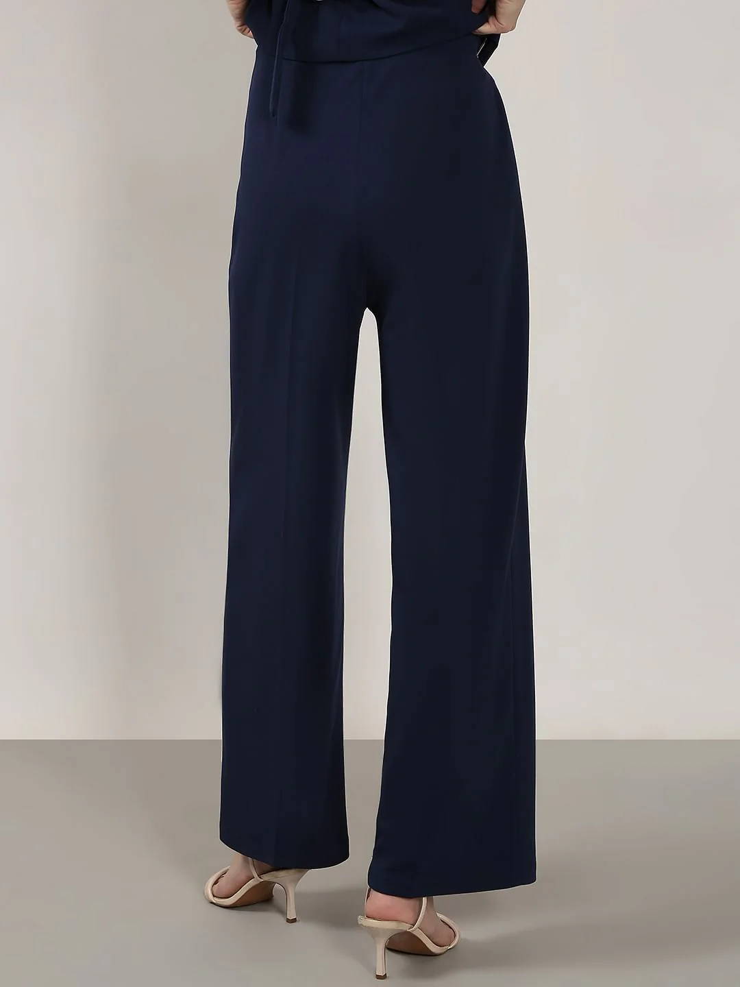 Navy Blue High Rise Pants - Image 4