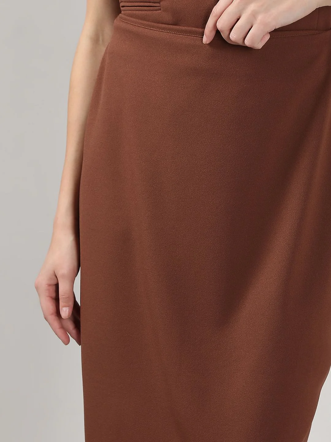 Brown High Rise Skirt - Image 6