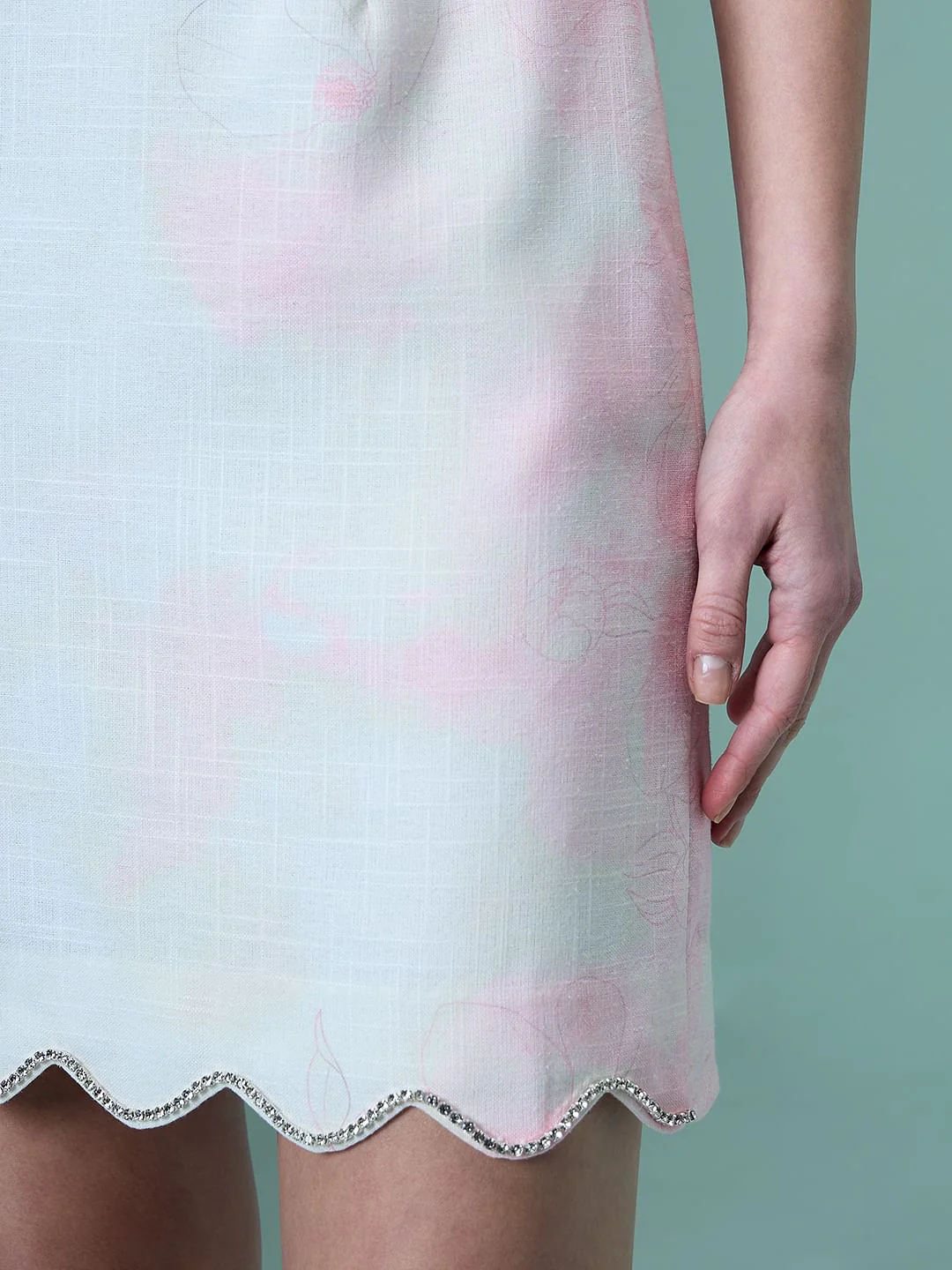Marquee White Floral Co-Ord Set Skirt - Image 6