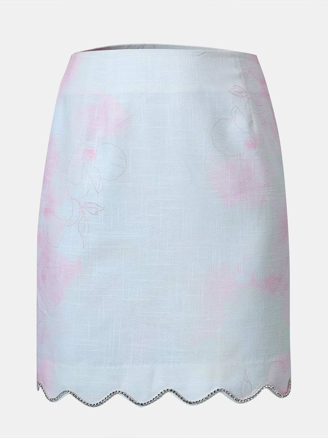 Marquee White Floral Co-Ord Set Skirt - Image 7