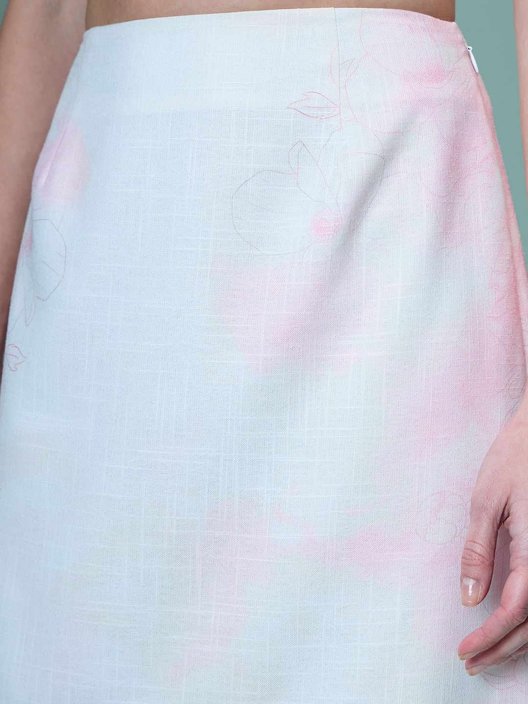 Marquee White Floral Co-Ord Set Skirt - Image 8