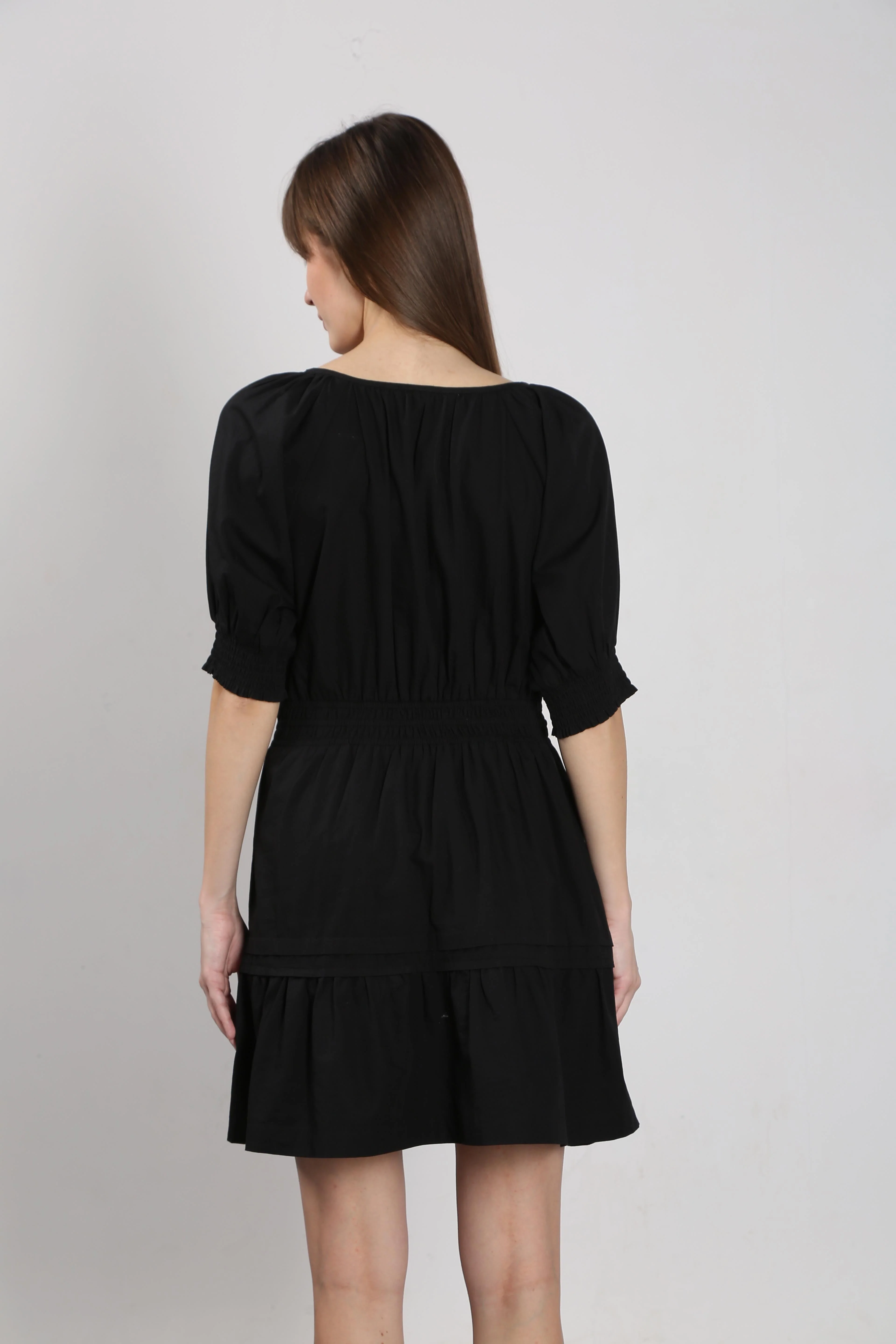 Vero Moda Black Puff Sleeves Dress - Image 10