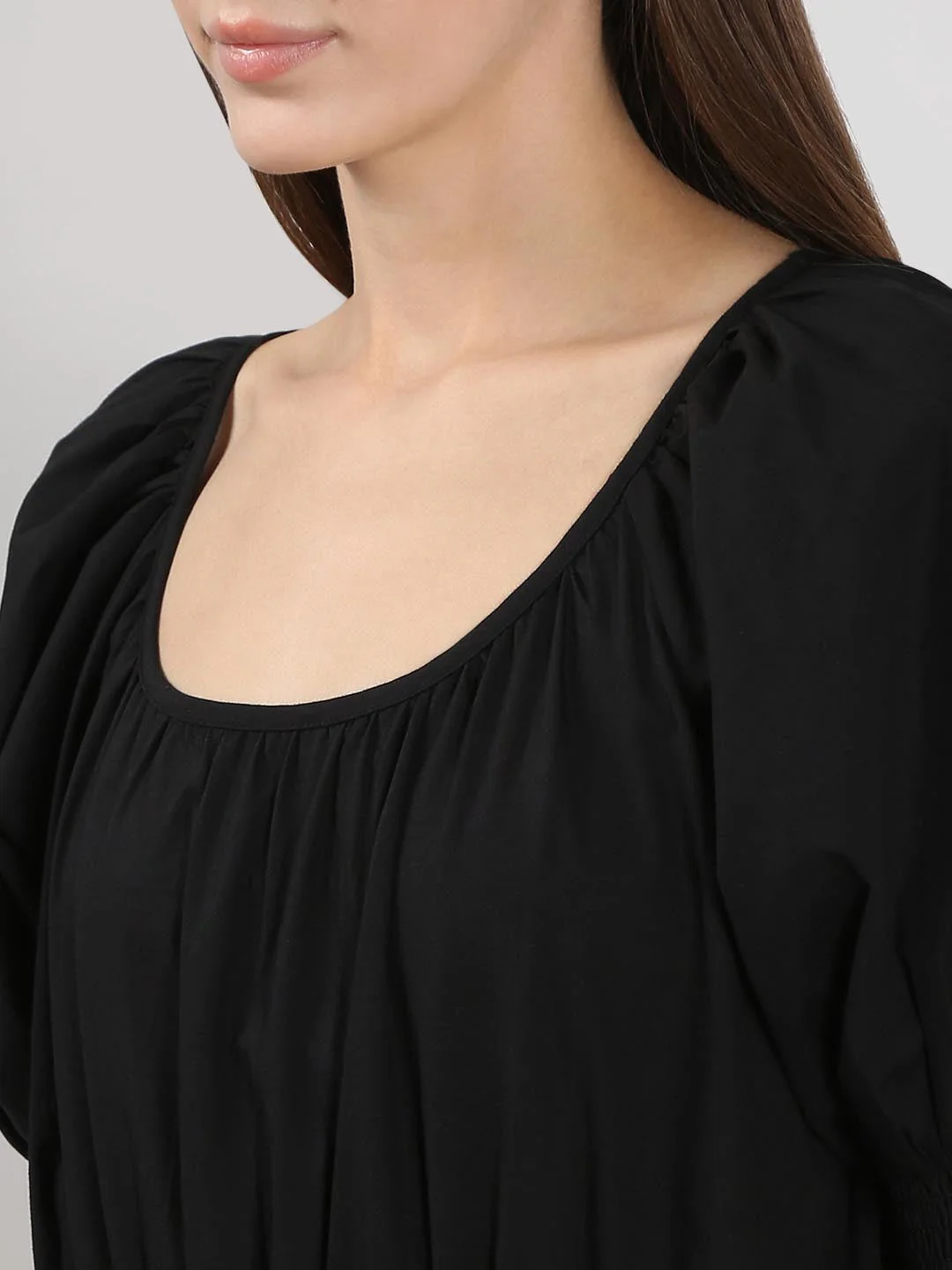 Vero Moda Black Puff Sleeves Dress - Image 8