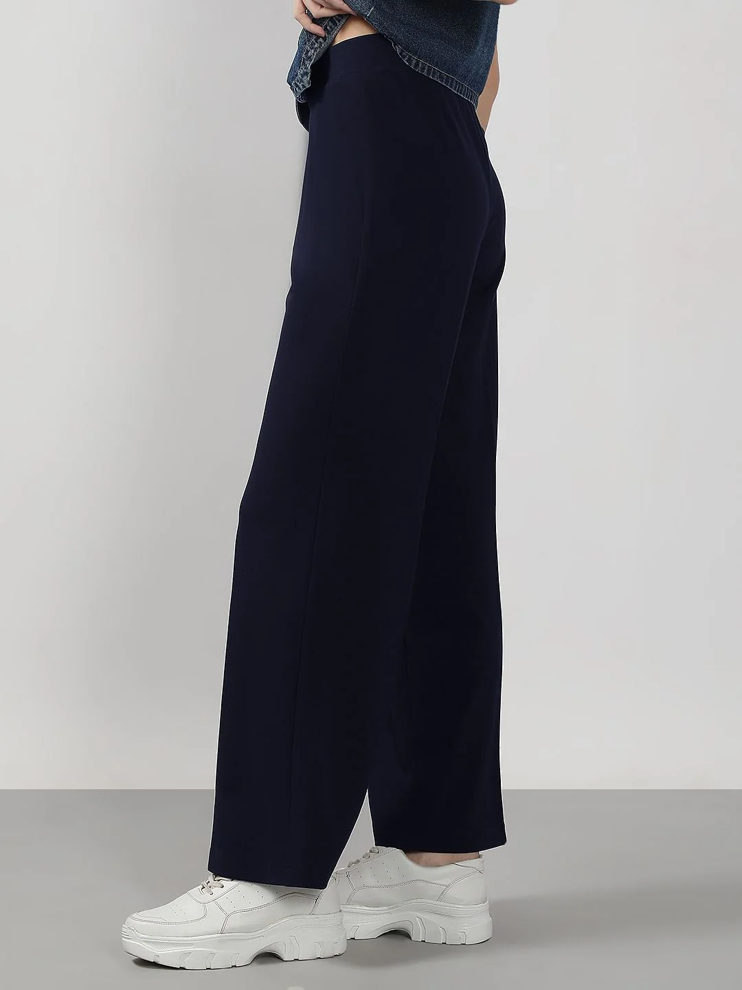 Dark Navy Flared Pants - Image 3
