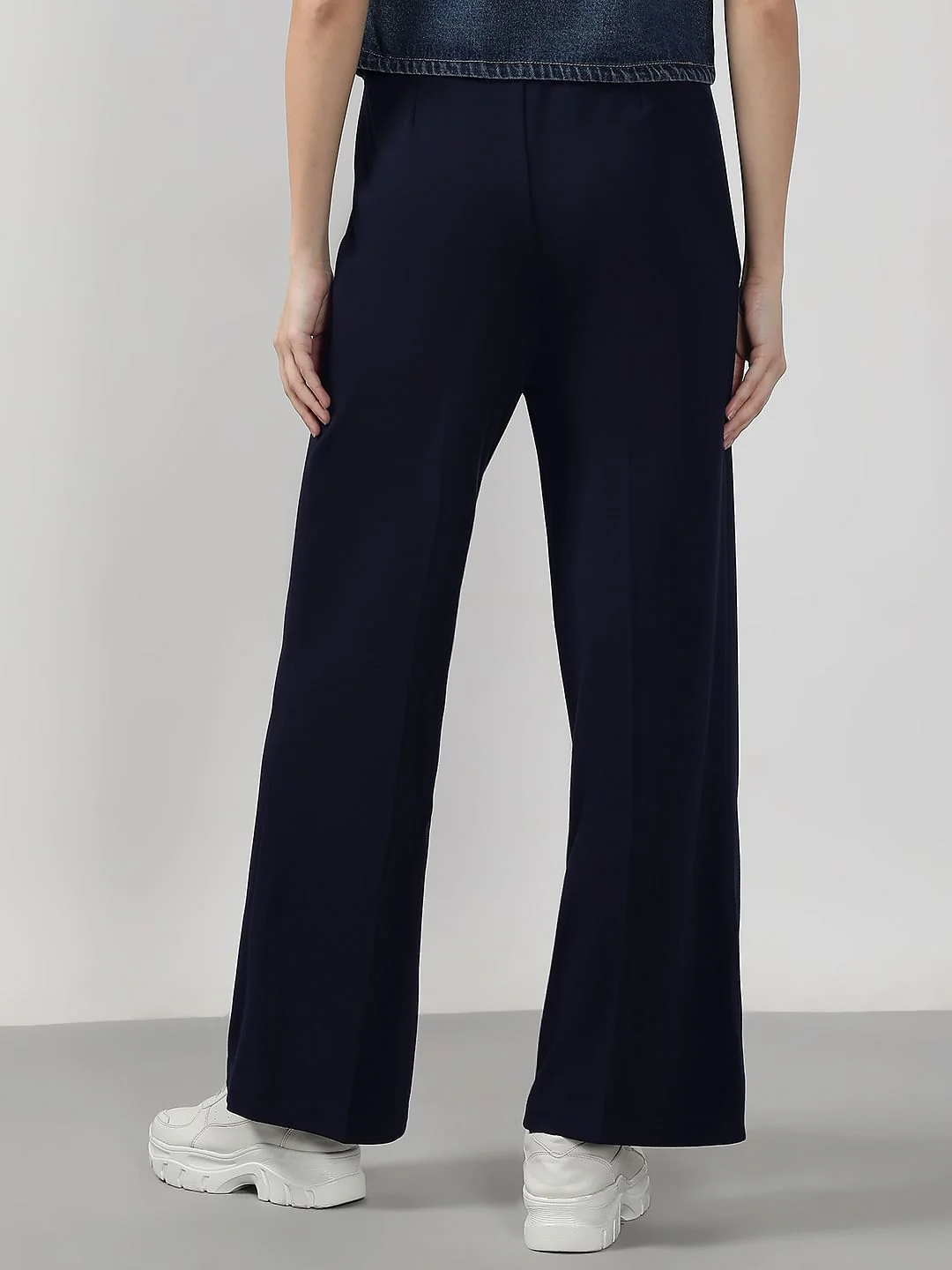 Dark Navy Flared Pants - Image 4