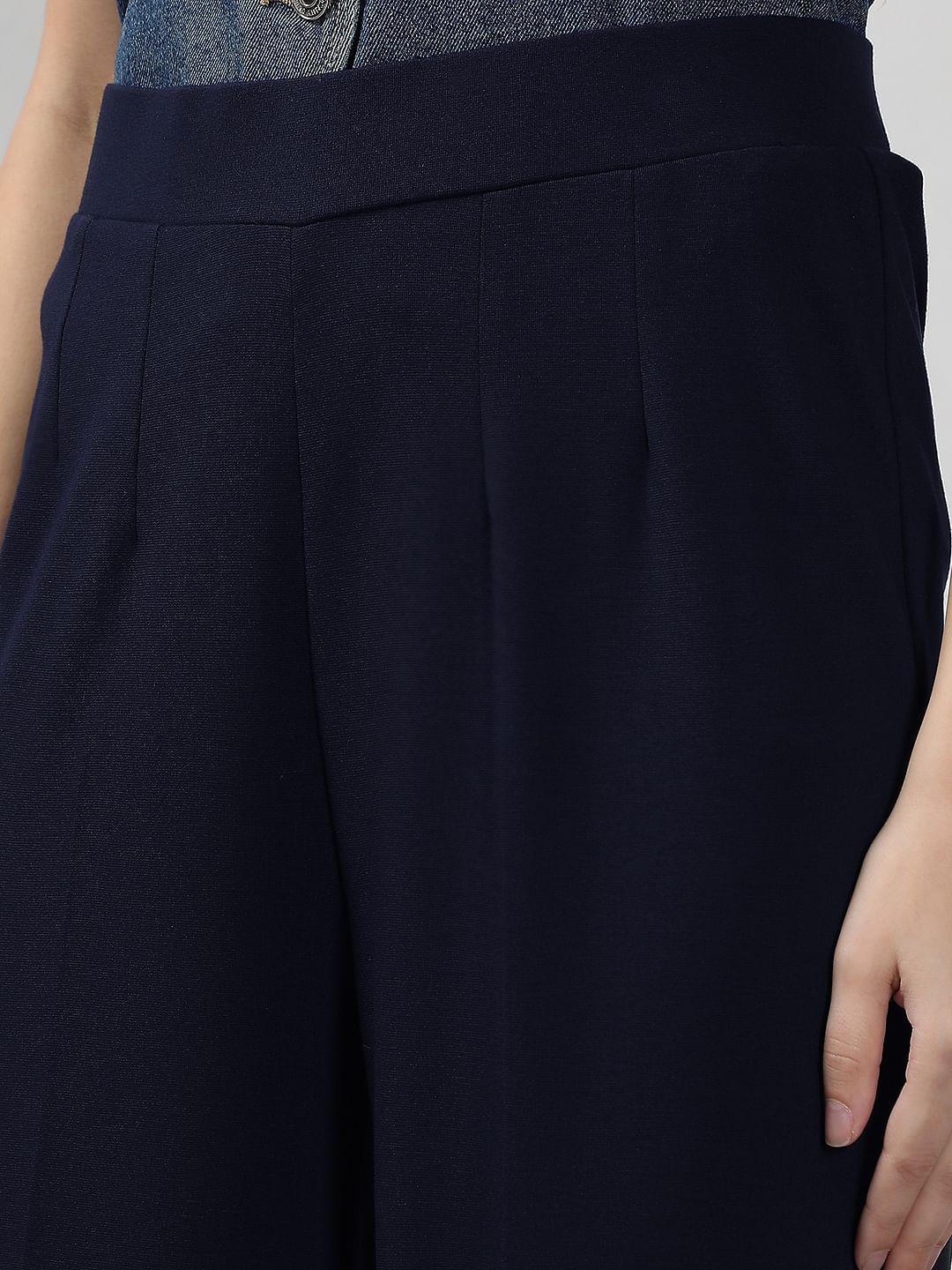 Dark Navy Flared Pants - Image 8