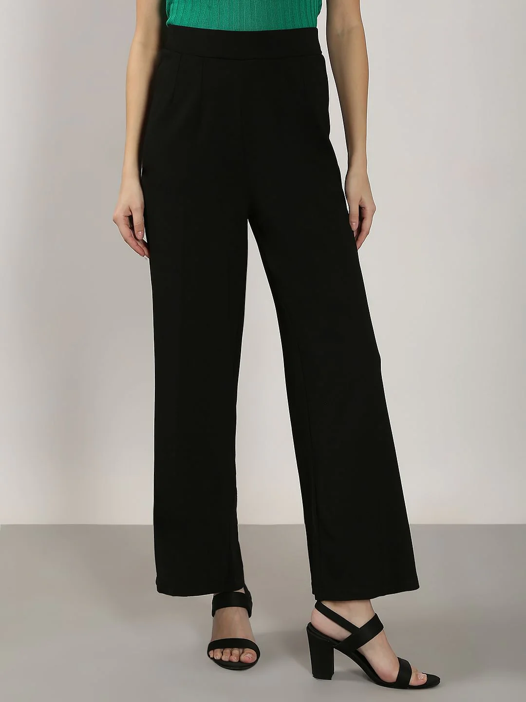 Black Flared Pants - Image 2