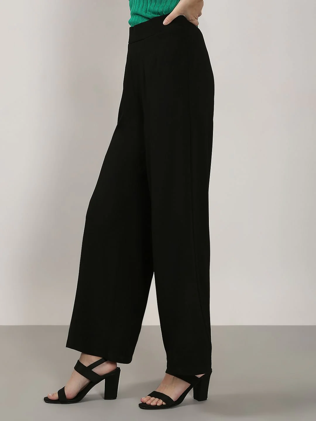 Black Flared Pants - Image 3