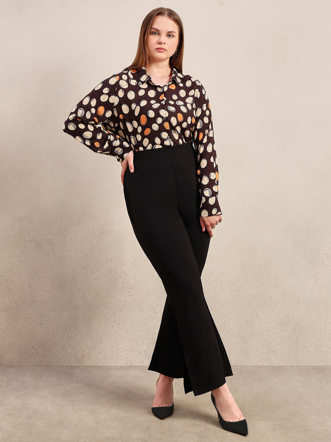 Curve High Rise Flared Pants - Image 5