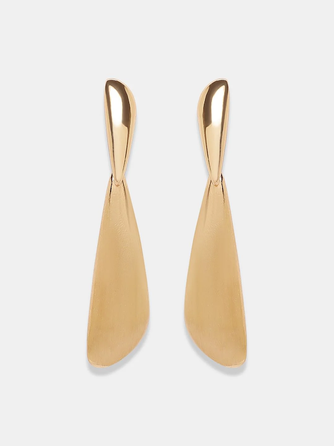 Gold Plated Drop Earrings - Image 2