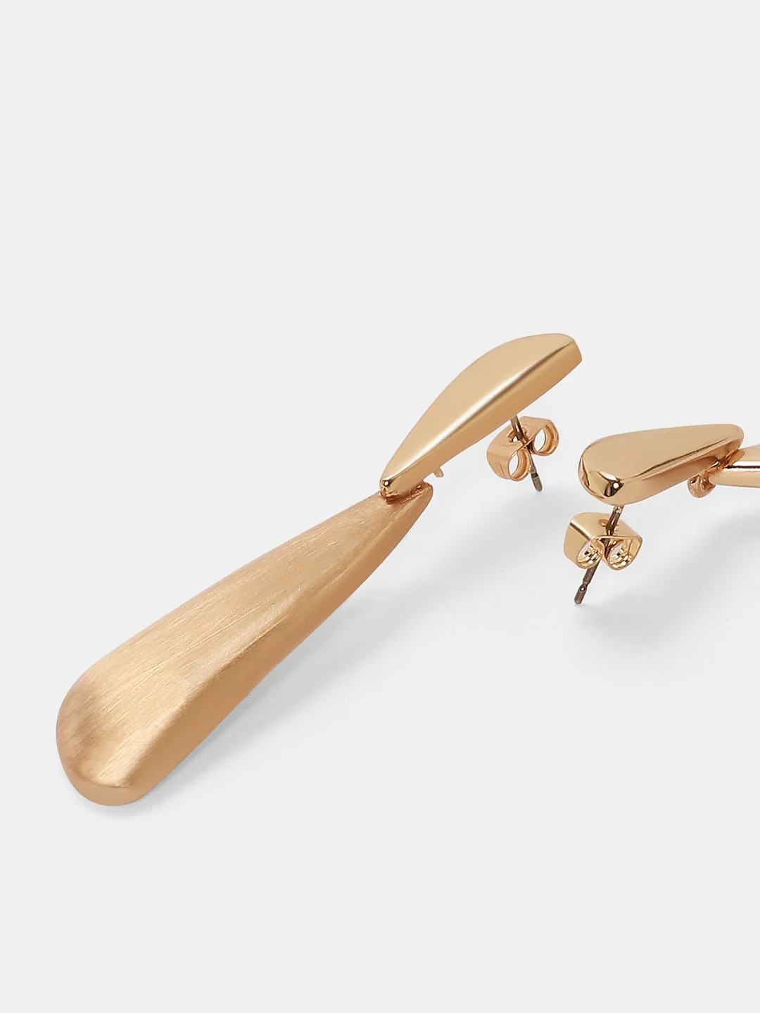 Gold Plated Drop Earrings - Image 3