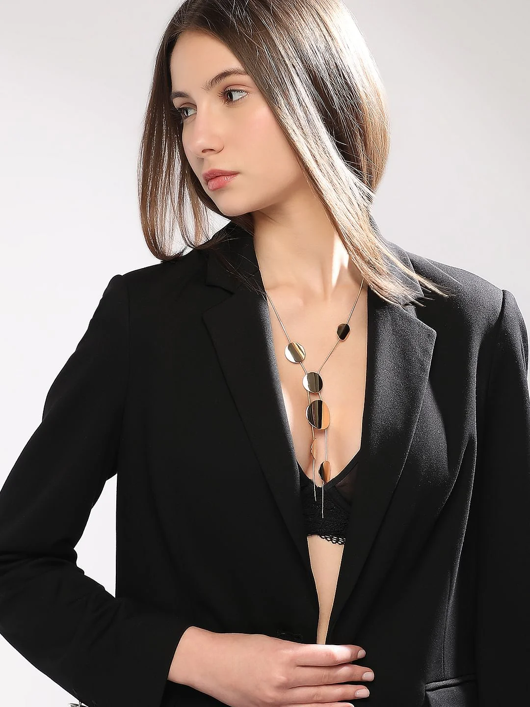 Gold Asymmetrical Necklace