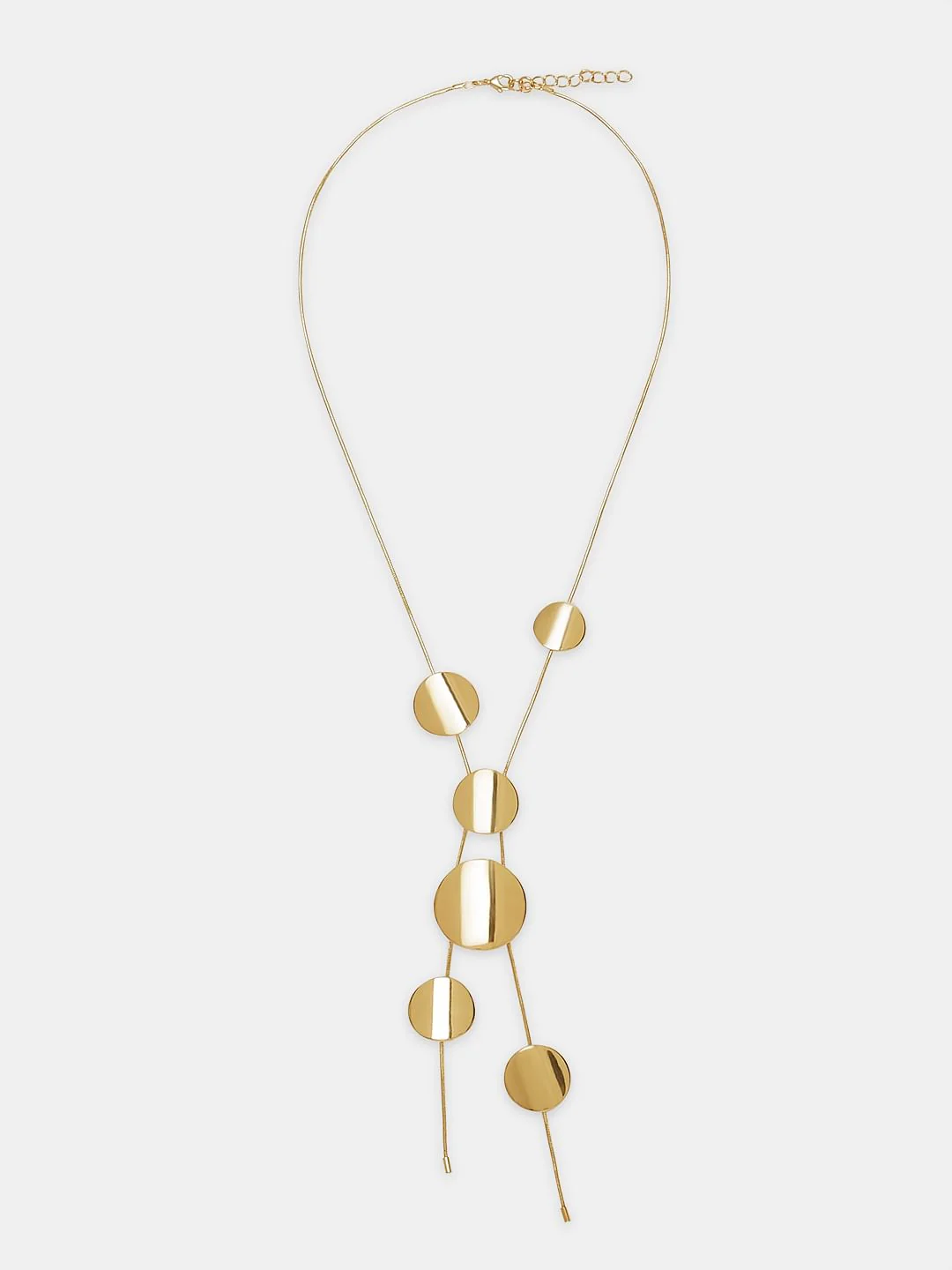 Gold Asymmetrical Necklace - Image 2
