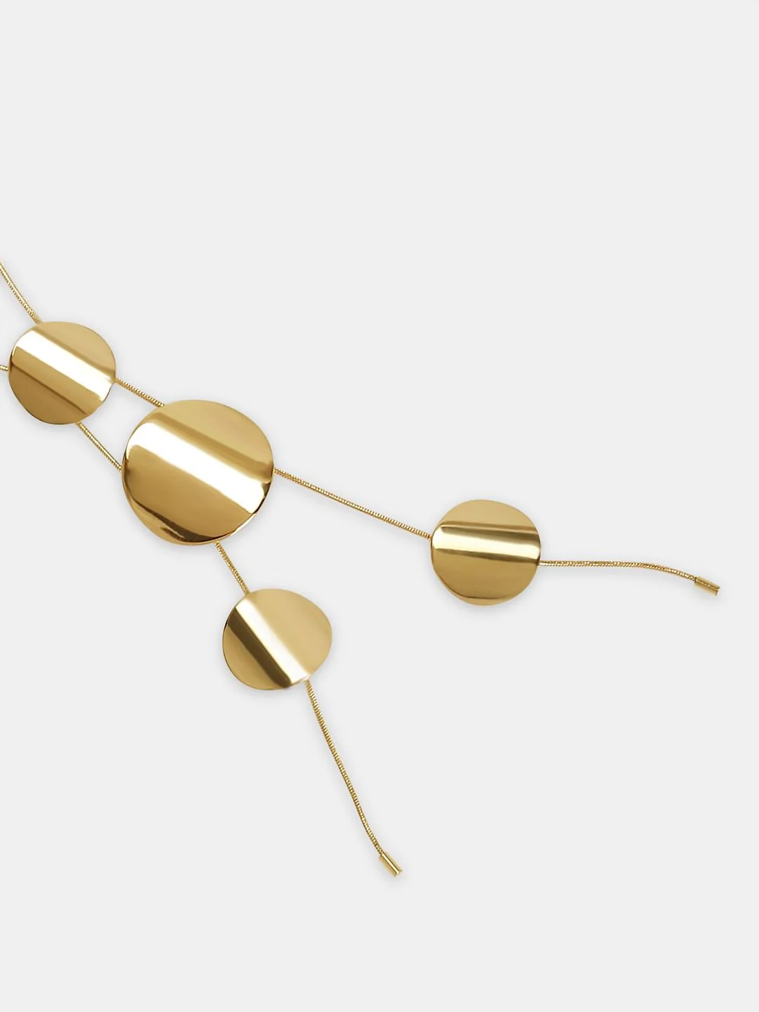 Gold Asymmetrical Necklace - Image 3
