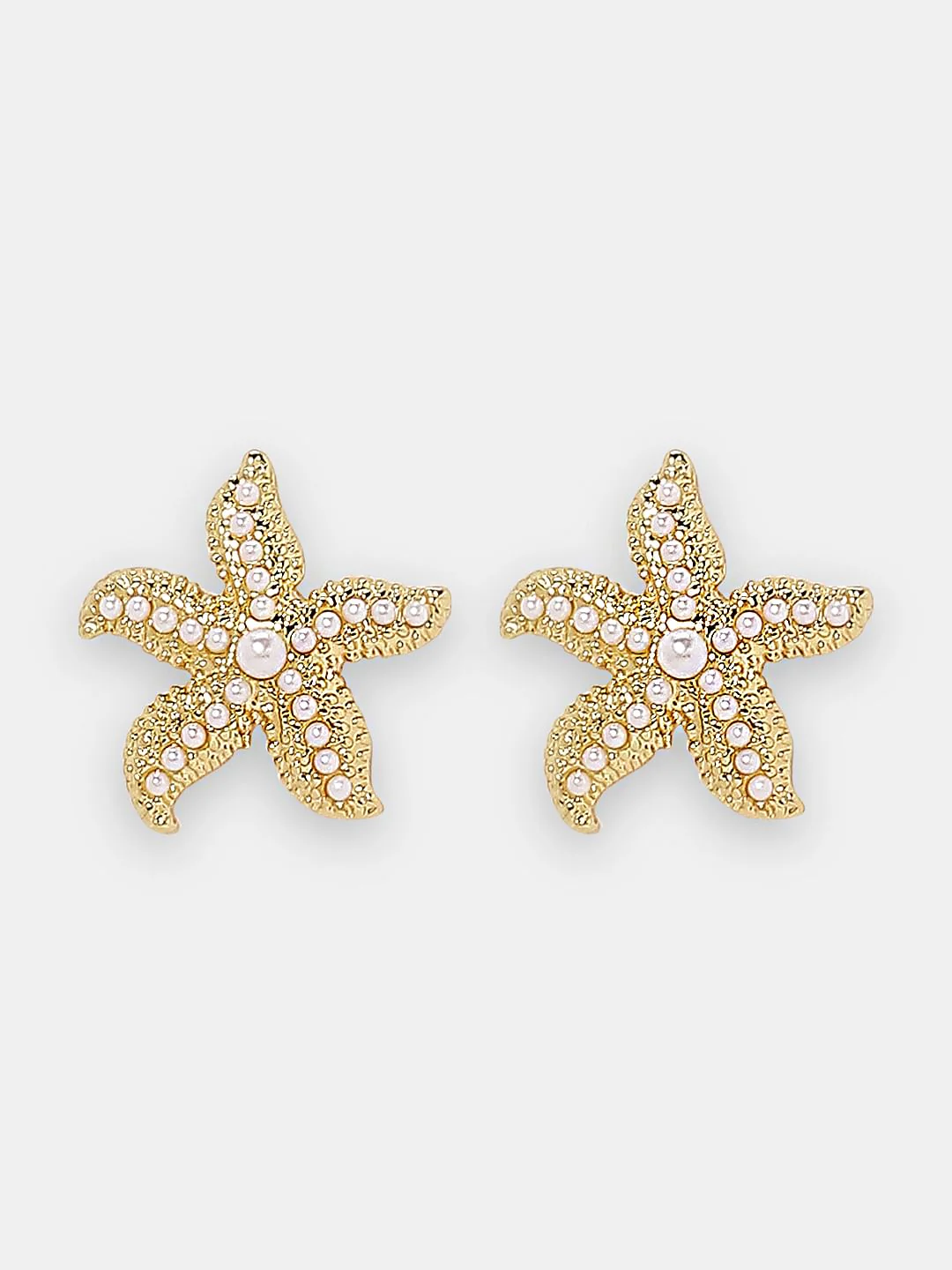 Golden Starfish Earrings - Image 2