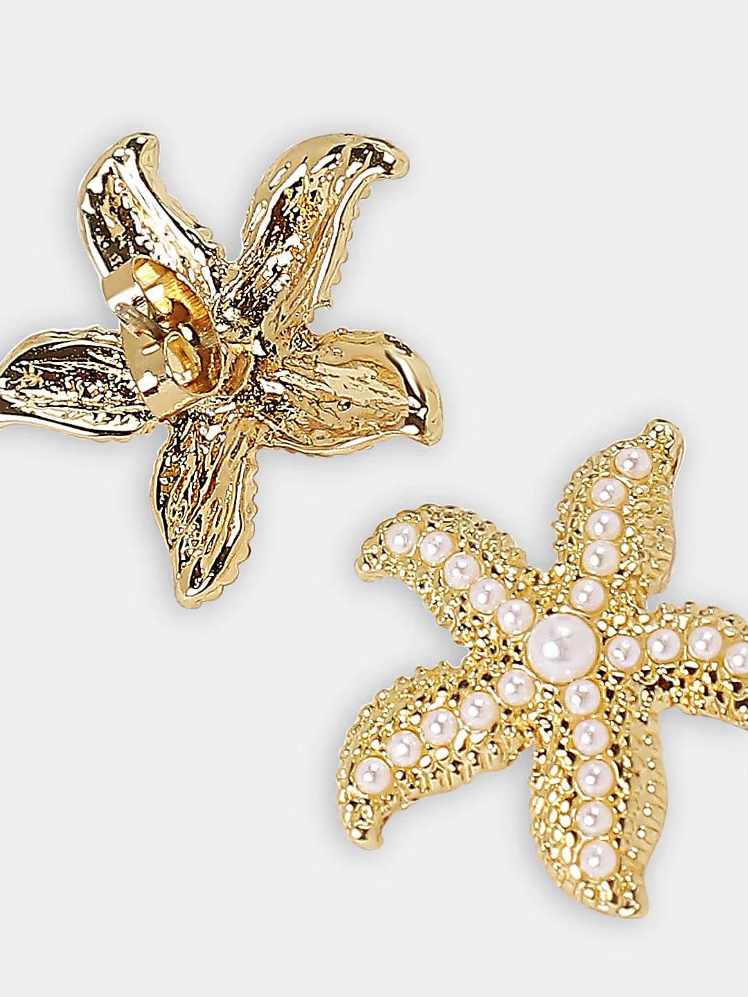 Golden Starfish Earrings - Image 3