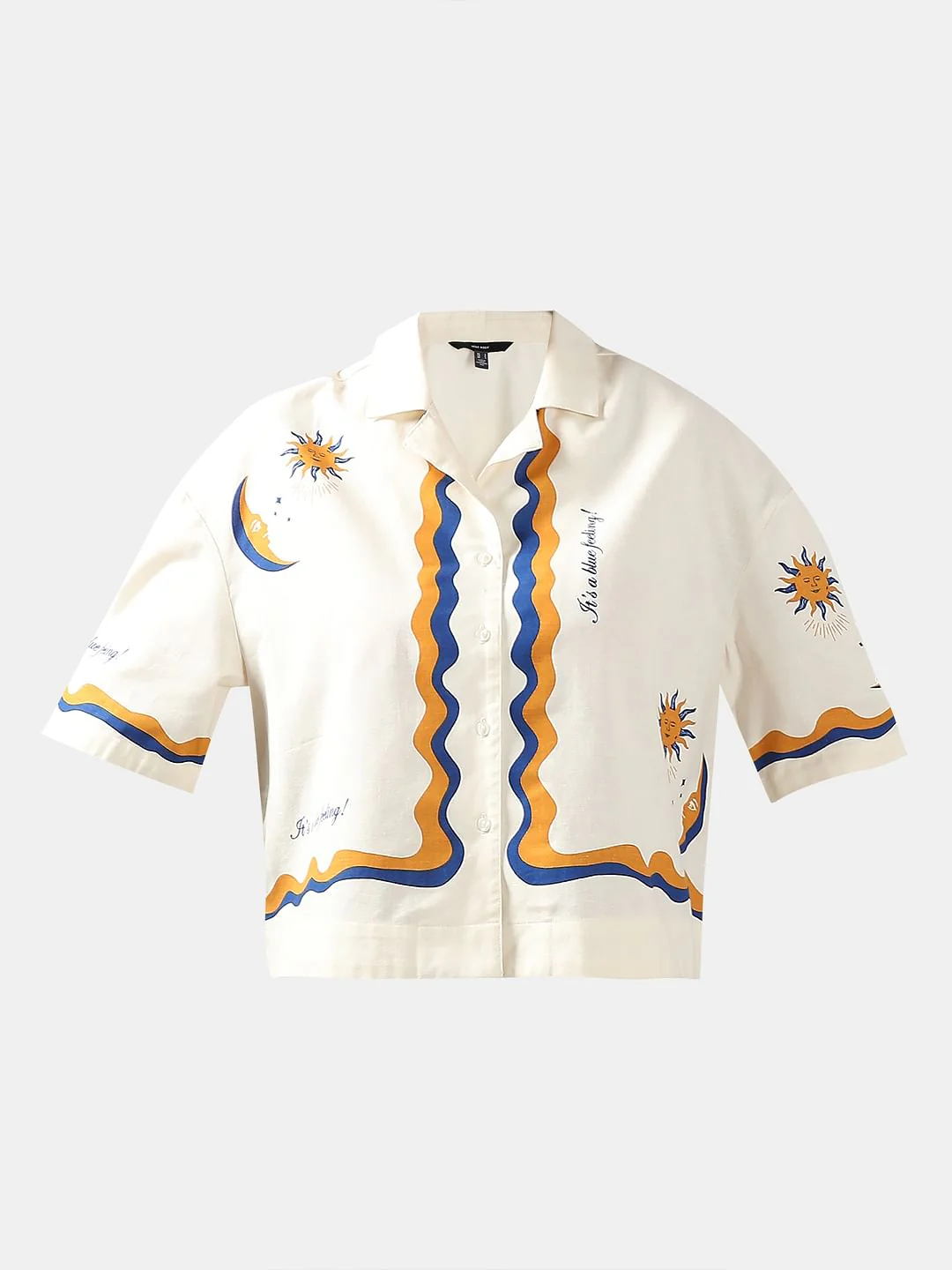 Ecru Printed Shirt - Image 7