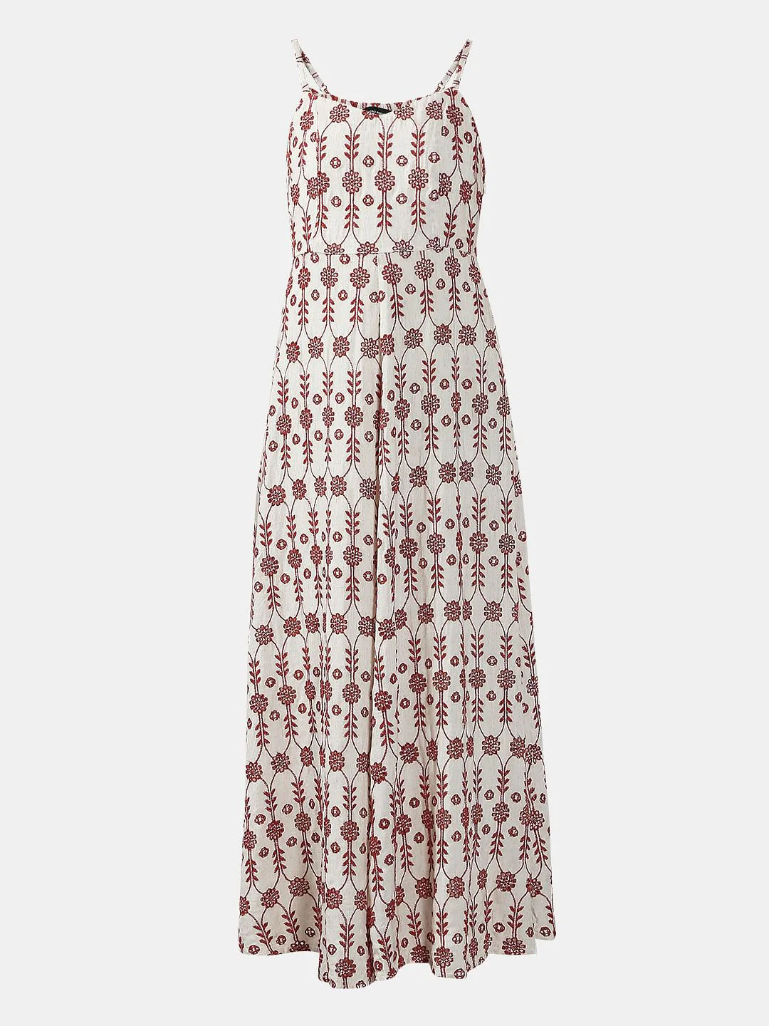 Off-White Embroidered Maxi Dress - Image 7