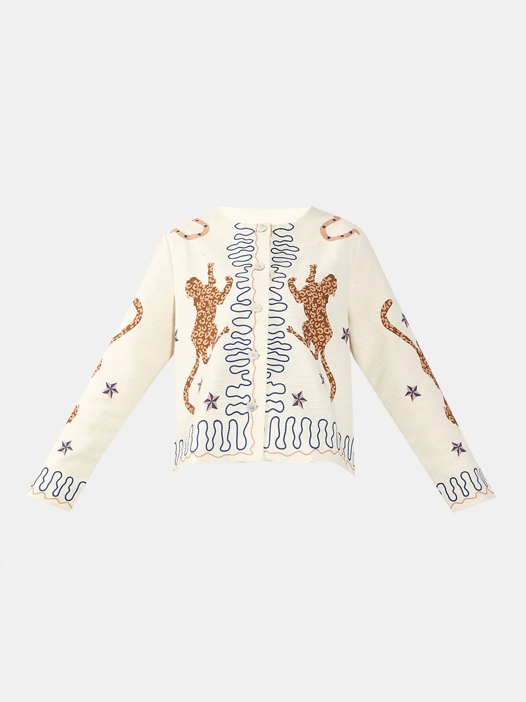 Ecru Printed Shacket - Image 7