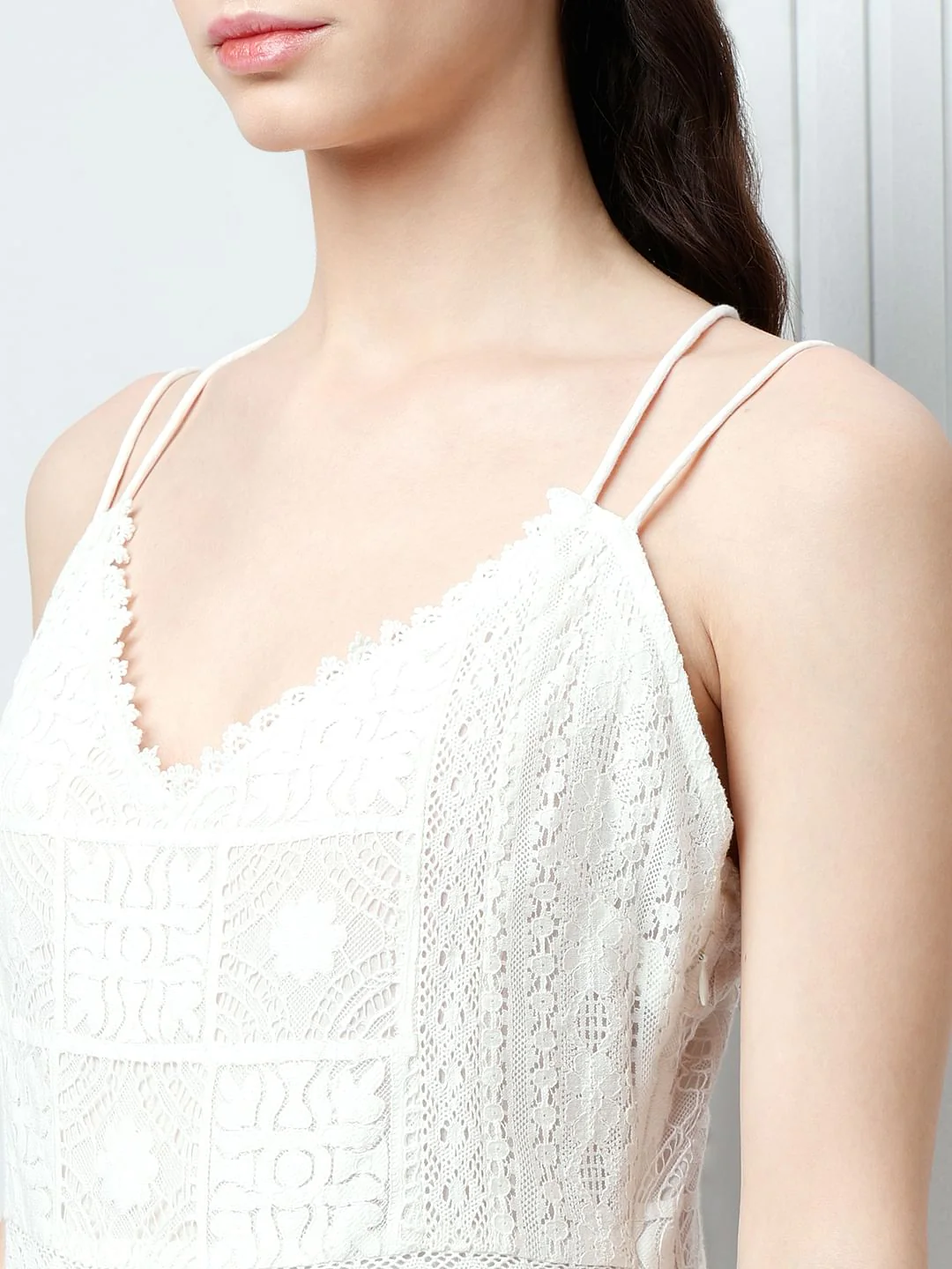 White Strappy Maxi Dress - Image 6