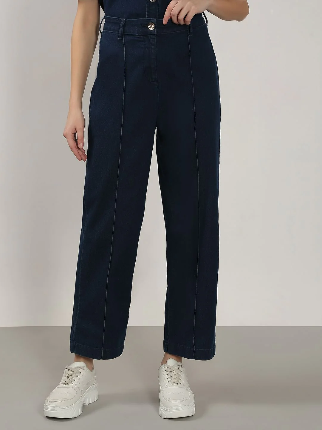 Blue Co-Ord Set Denim Pants - Image 2