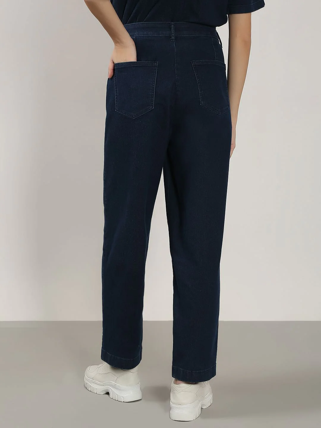 Blue Co-Ord Set Denim Pants - Image 4