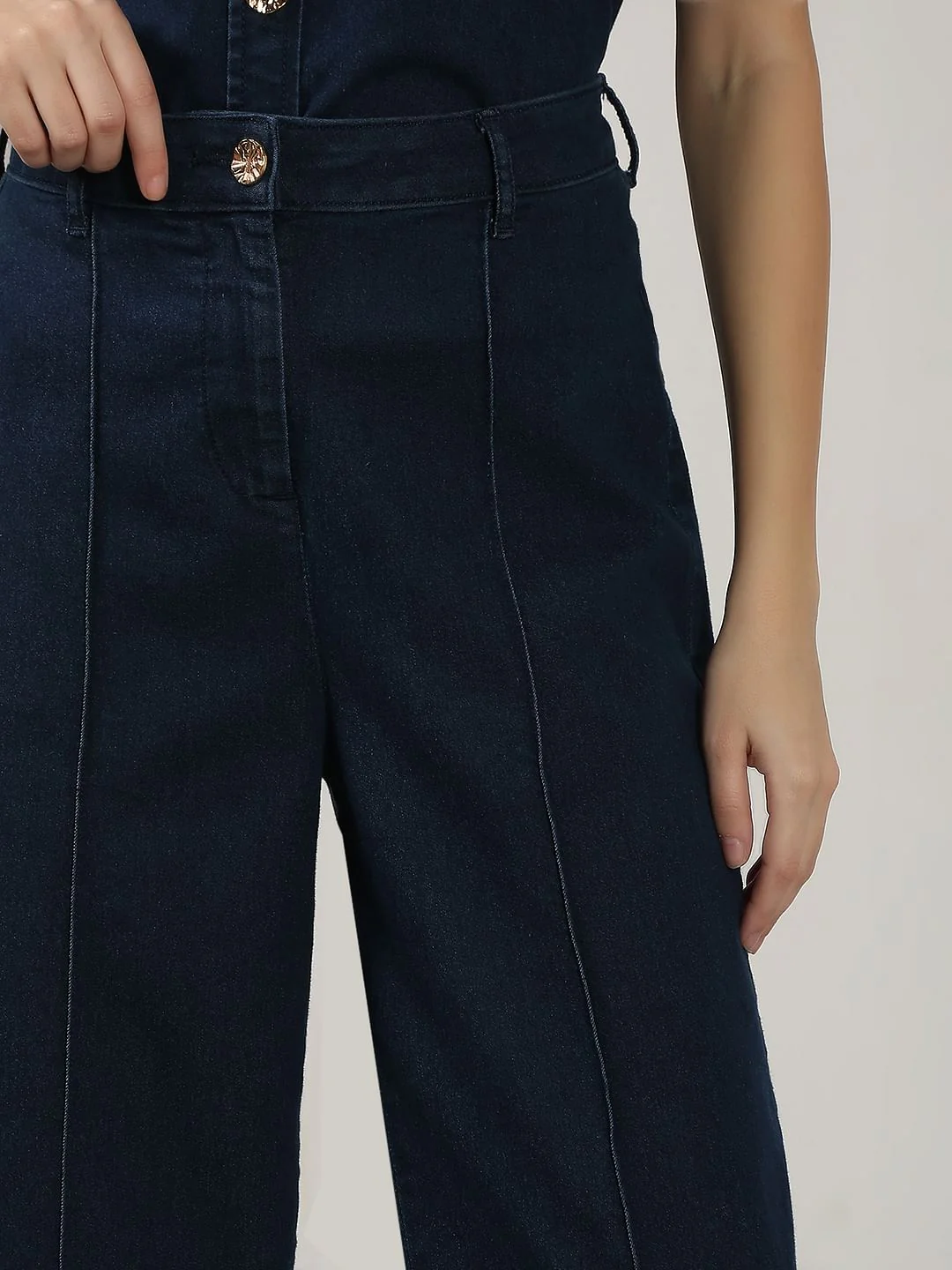 Blue Co-Ord Set Denim Pants - Image 6