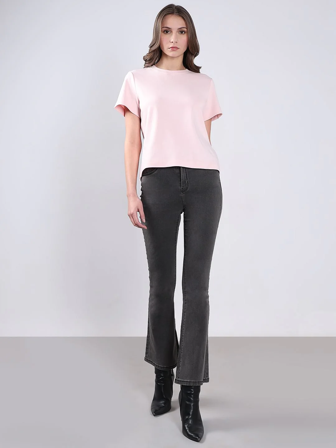 Pink Cotton O-Neck T-Shirt - Image 5
