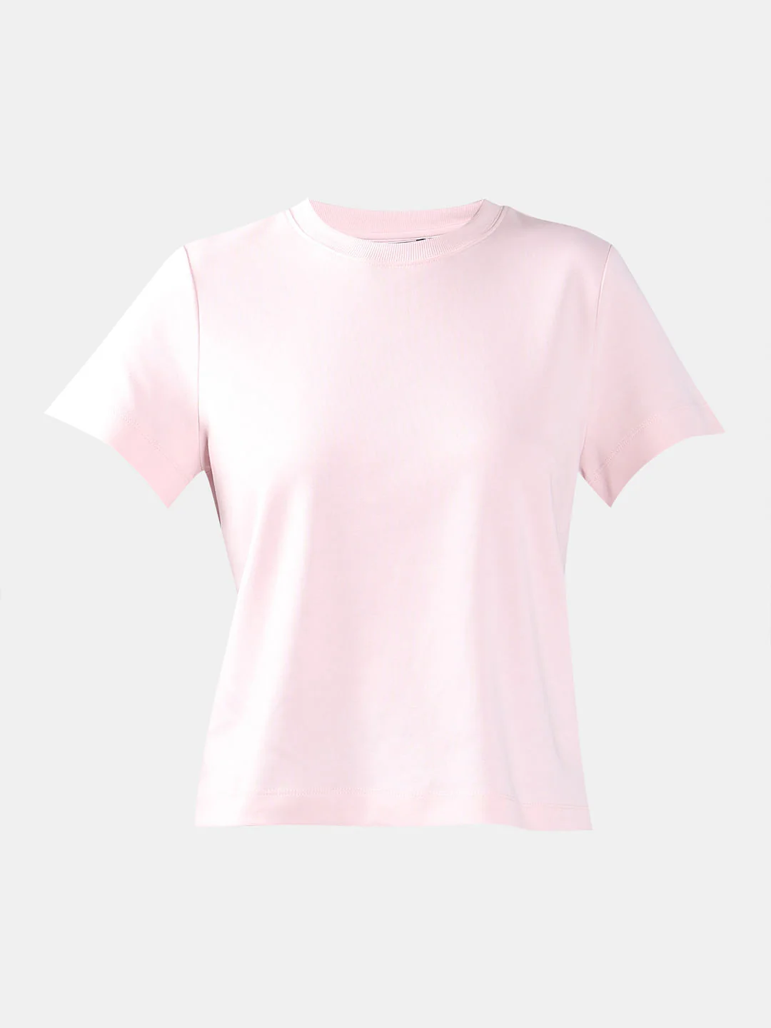 Pink Cotton O-Neck T-Shirt - Image 7