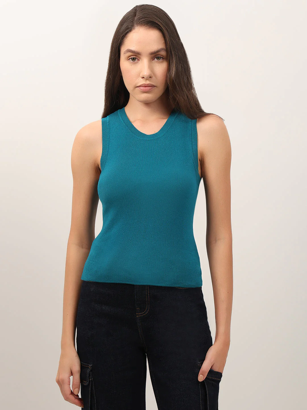 Teal Sleeveless Top - Image 2