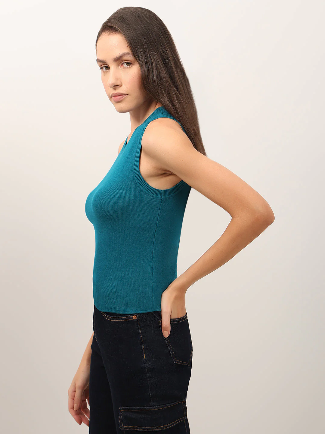 Teal Sleeveless Top - Image 3