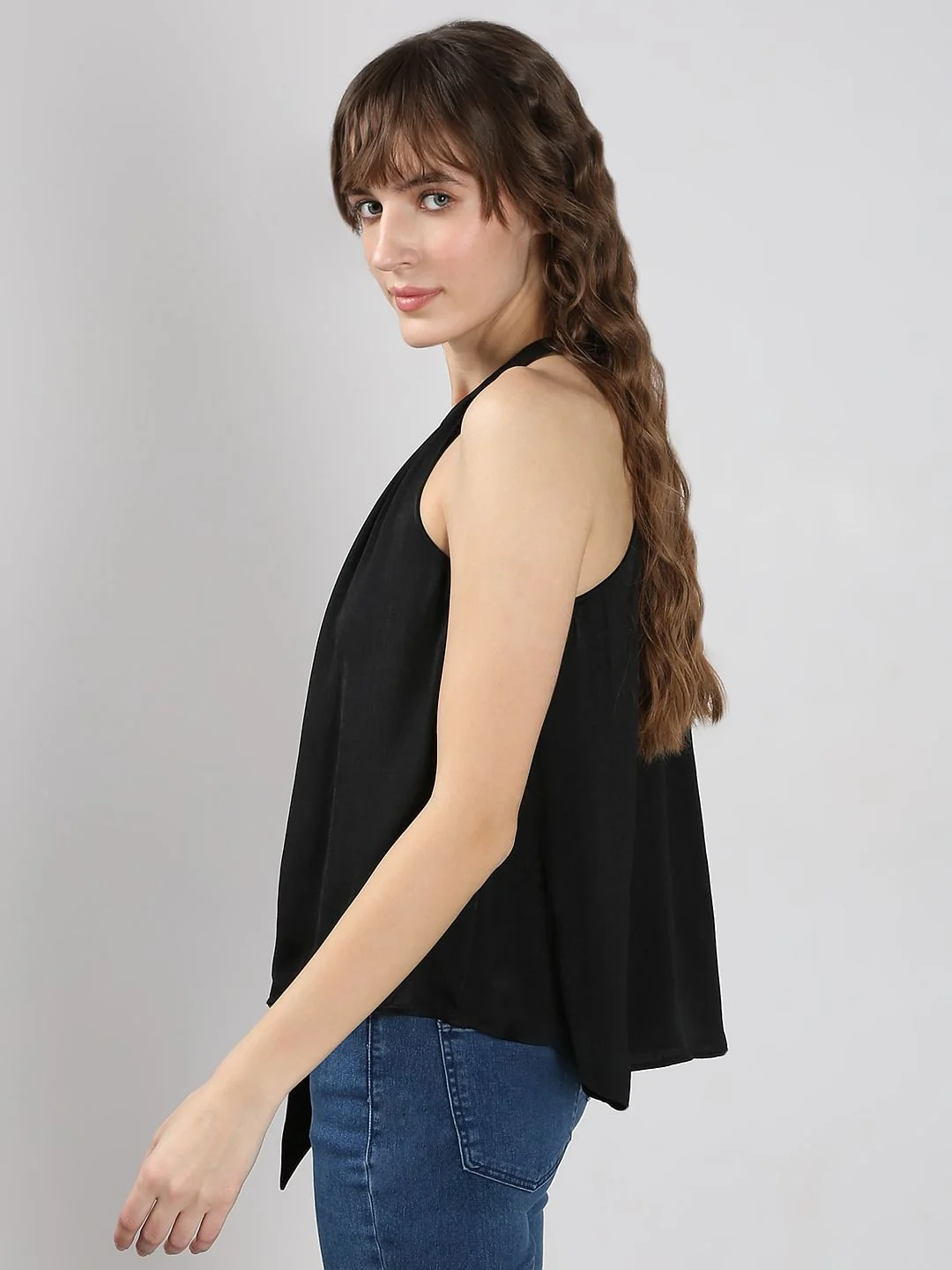 Black Tie-Up Top - Image 3