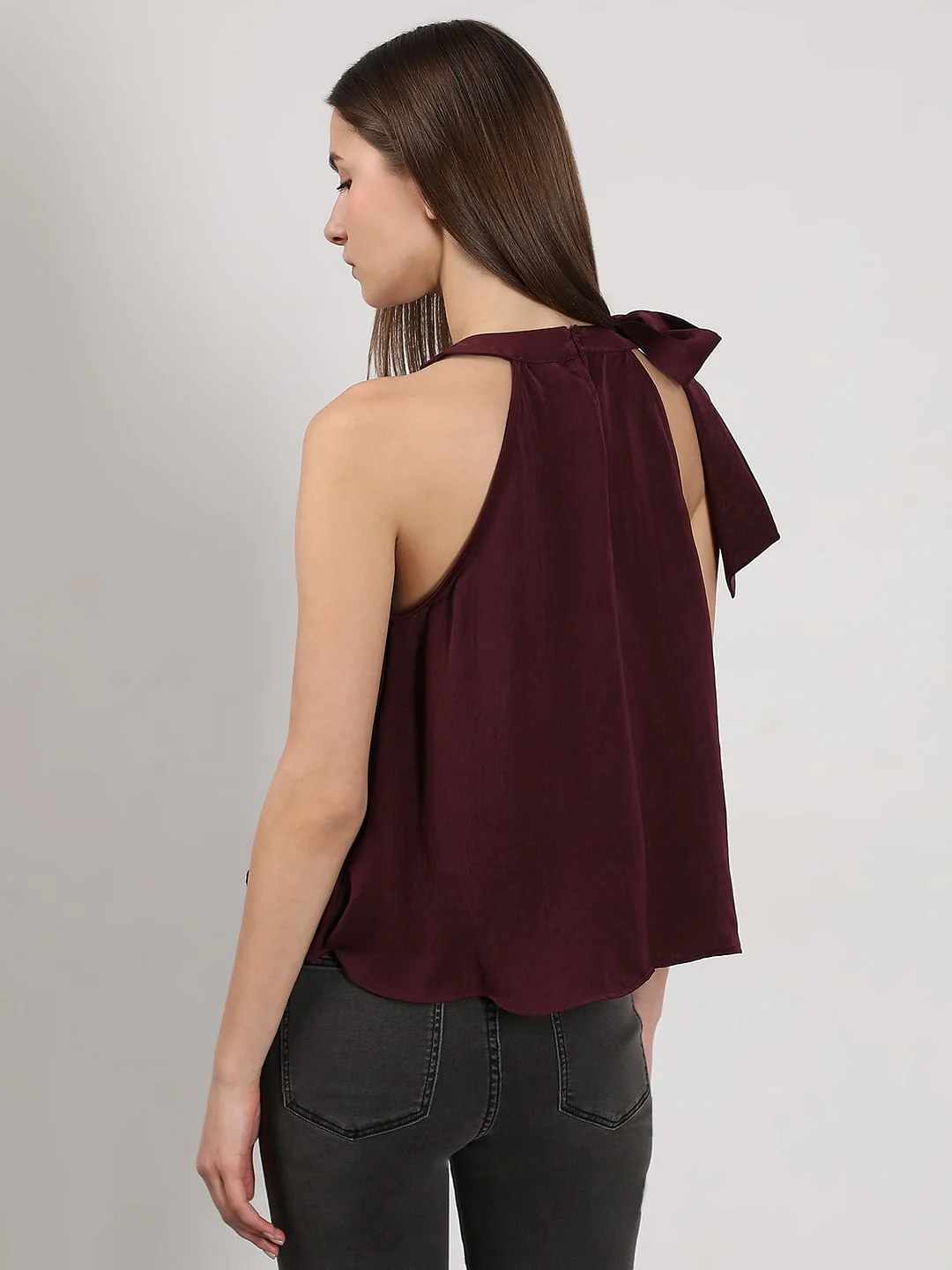 Maroon Tie-Up Top - Image 4