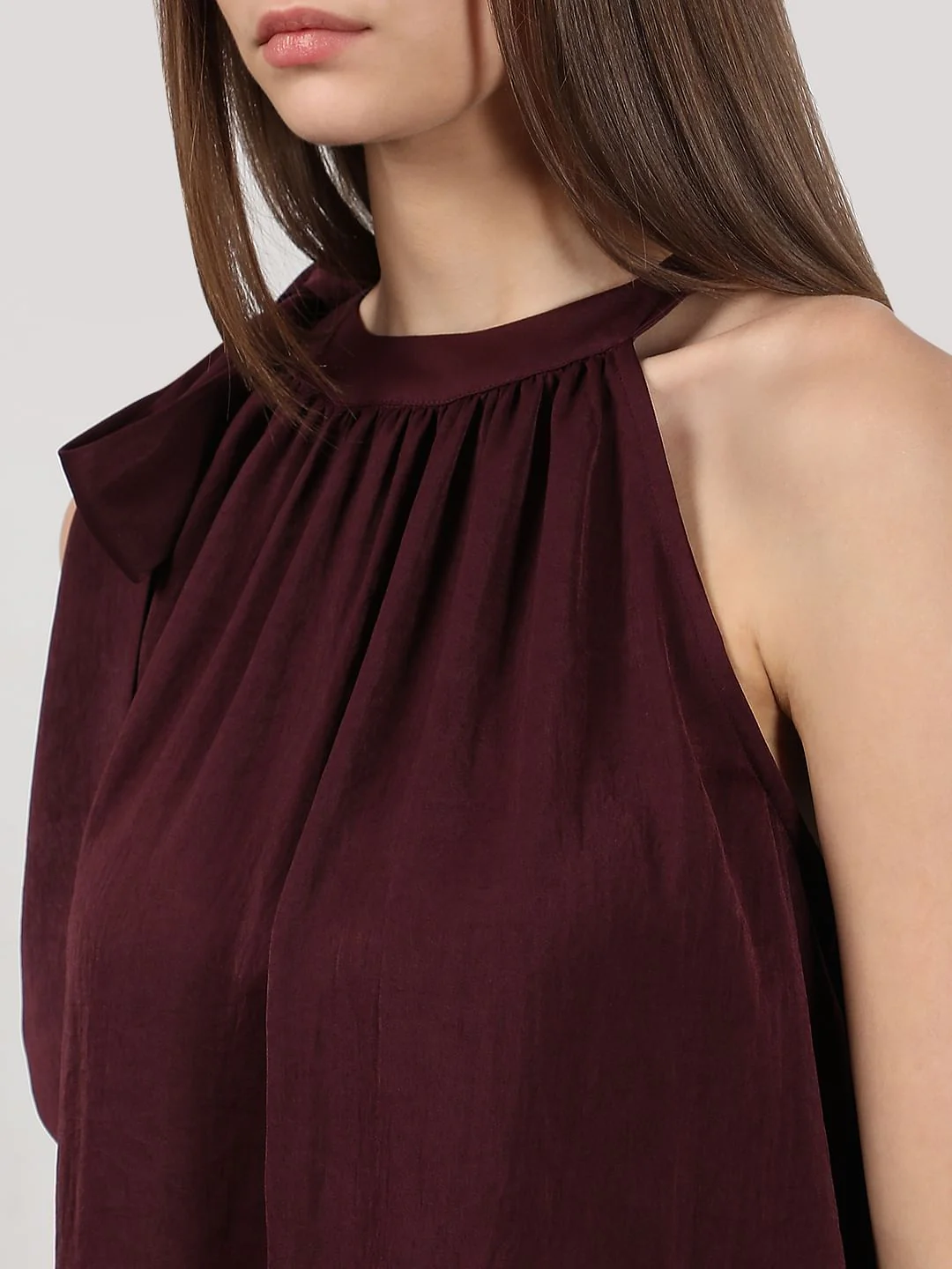 Maroon Tie-Up Top - Image 8