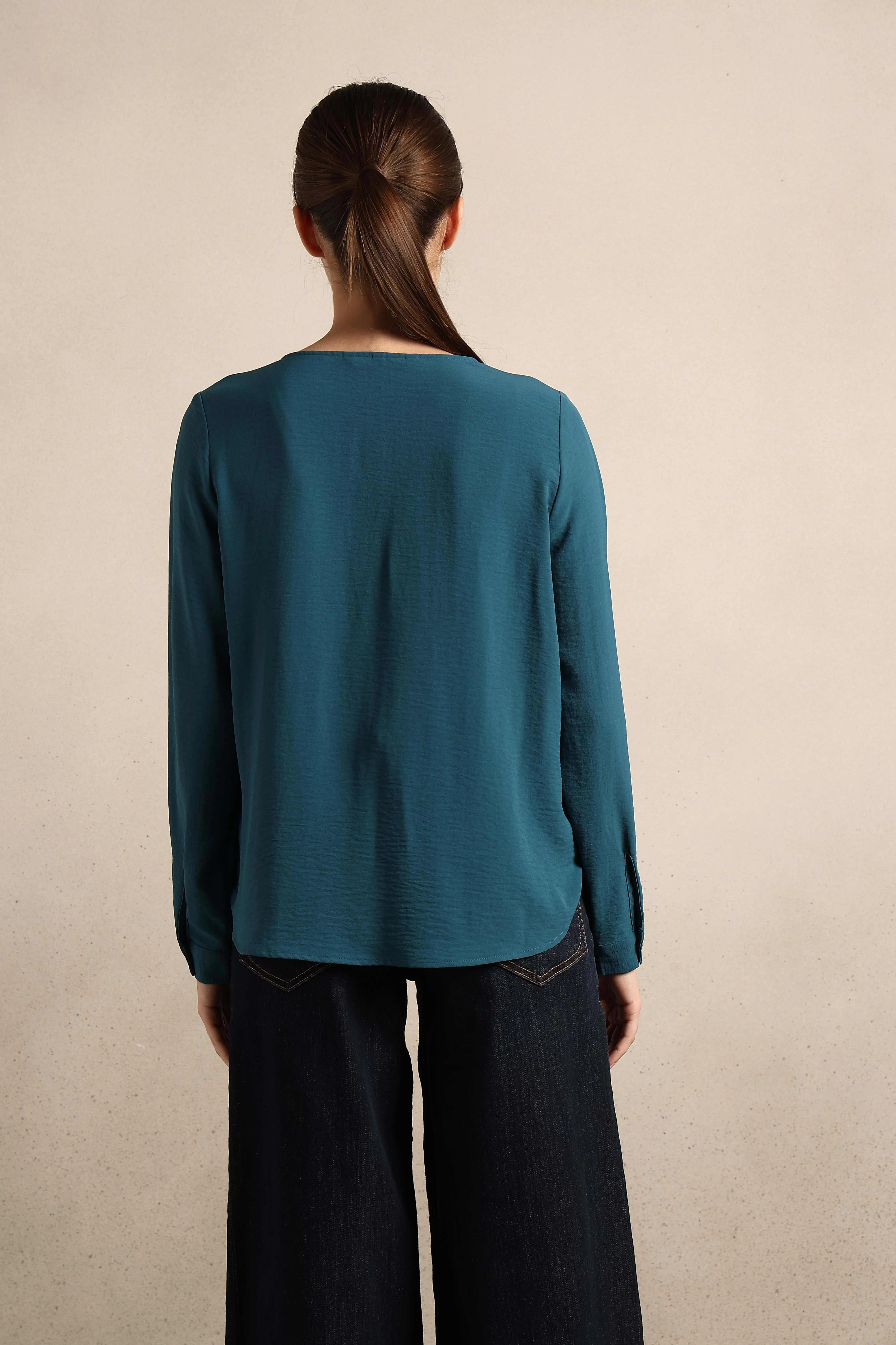 Blue V-Neck Top - Image 10