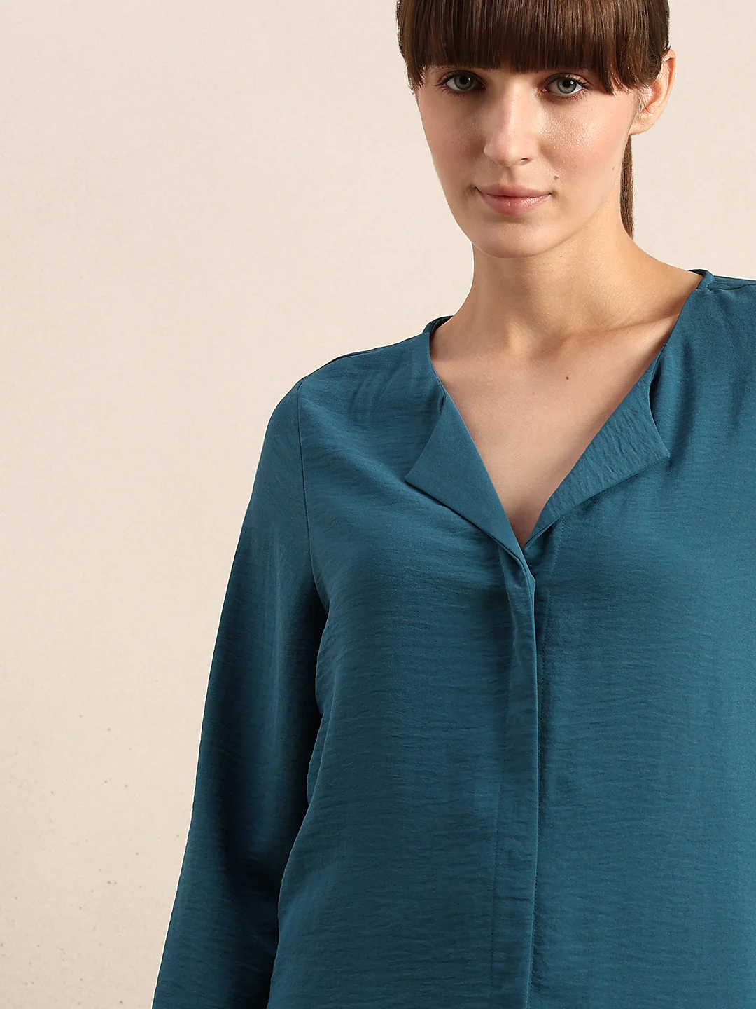 Blue V-Neck Top - Image 6