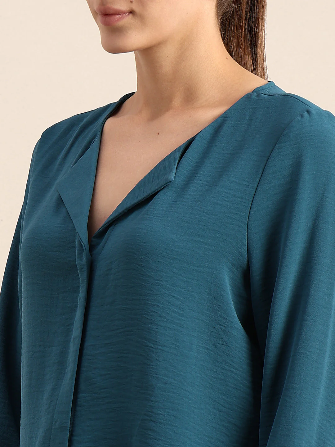 Blue V-Neck Top - Image 8