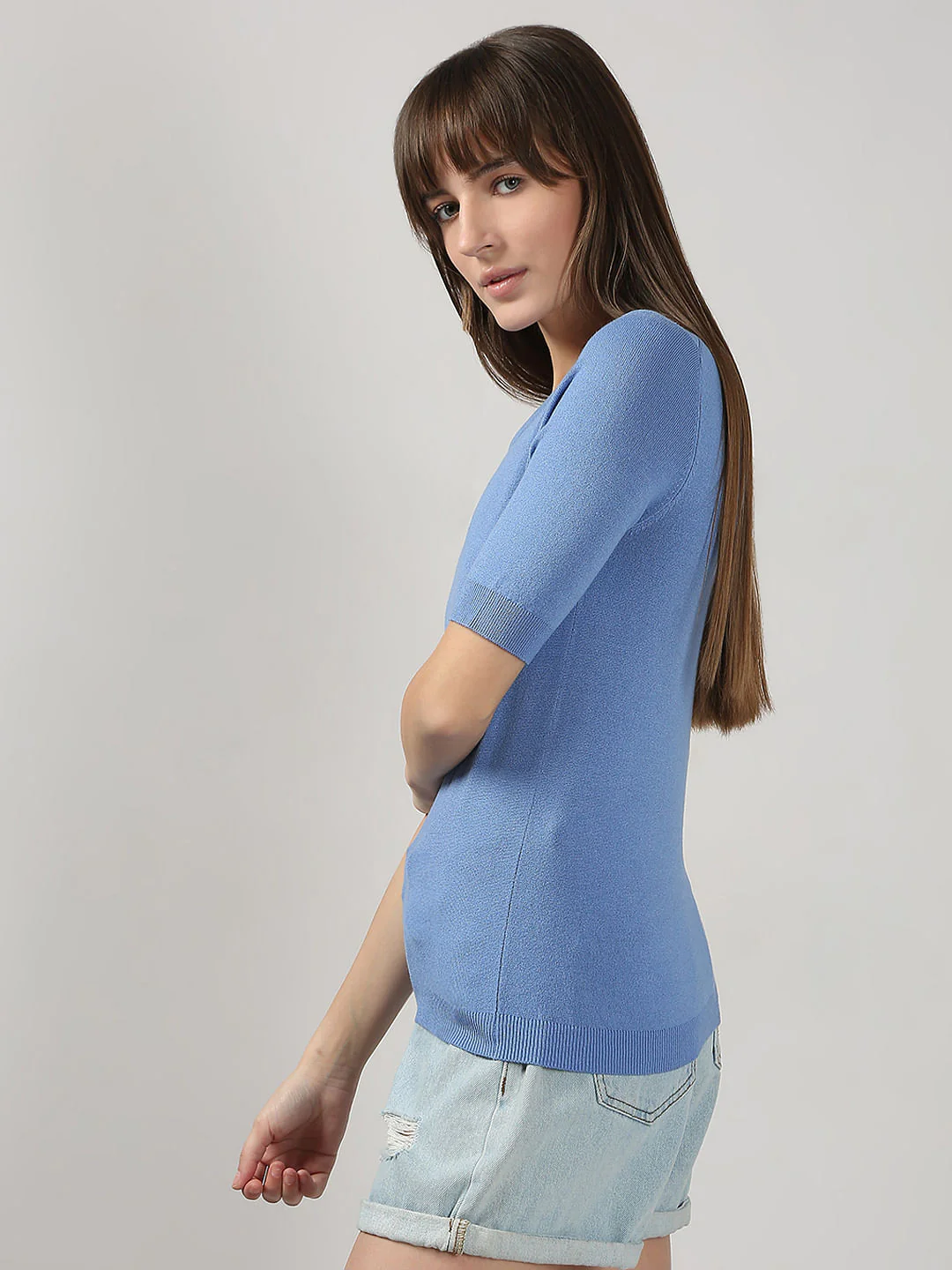Blue Knitted Top - Image 3