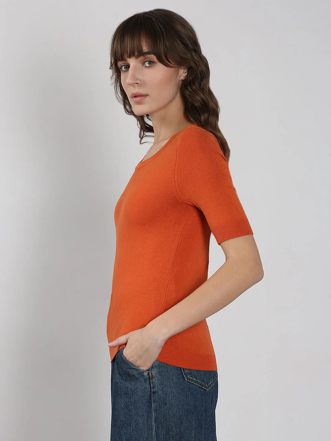 Rust Knitted Top - Image 3